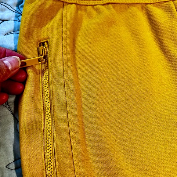 Fabletics Zip Front Pocket Sweat Pants/Joggers in Bright Yellow Sz XS - Picture 6 of 12